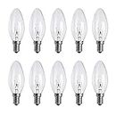 Light Bulbs Small Screw in Candle, Ịṇcạṇḍẹṣcẹṇṭ Candle Bulbs Dimmable 2̣5̣Ẉạṭṭ, 10 Pack Screw in Light Bulbs SES E14, Warm White 2700K, 230V