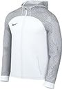 Nike Uomo Giacca Con Cappuccio M Nk Df Strk23 Hd Trk Jkt K, Bianco/Grigio Lupo/Bianco/Nero, DR2571-100, S