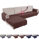 Waterproof Sectional Couch Cover Quilted Slipcover L-Shape Pet Sofa Cover Home