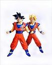 Thrifx || Premium Dragon Ballz Goku Action Figures Goku SS1 and Goku SS2 17 Cm Action Figure Toys for Decoration