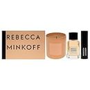 Rebecca Minkoff Gift Set - Notes of Cardamom, Jasmine and Tonka Bean - Delivers Sensuality and Warmth - Perfect for Fragrance Lovers - Includes EDP Spray, Mini EDP Spray and Scented Candle - 3 pc