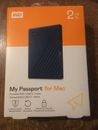 WD My Passport For Max 2TB Portable External Hard Drive - Blue Brand New Sealed