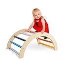 Bigjigs Toys FSC Certified Wooden Arched Climbing Frame - Indoor Climbing Frame for Toddlers & Kids, Montessori Toy, Quality Kids' Indoor Climbers & Play Structures