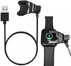Universal Clip Smart Watch Charging Cable 2 Pins Cable, Watch Charger Oneplus Band Charger, Replacement Charger Cable, T55/T500 Watch Charger (Black Universal Clip Charger)