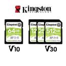 Kingston Canvas SD Card 64GB 128GB 256GB 512GB SDXC Camera Flash Memory V10 V30