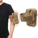 Bolso de brazo táctico de nailon bronceado paquete de ejército bolsa de teléfono utilitario con brazo deportes al aire libre