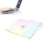 SELORSS Acrylic Laptop Stand, Ergonomic Laptop Stand for Desktop, Computer Stand with Vents Compatible with 11 to 17 Inch Laptop, Tablet,Ipad,Office Accessories,Clearly