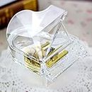 SOFTALK Mechanical Wind-up Music Box Piano Musical Box Transparent Acrylic Graceful Melody for Gifts for Christmas,Birthday and Valentine's Day … (Tune : Anastasia-Once Upon a December)