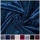 Premium Crushed Velvet Upholstery Velour Curtain Cushions Furnishing Fabric
