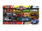 Die Cast  12-Piece Toy Vehicles  Metal and Plastic Express Wheels Set New
