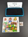Nintendo 2DS XL Handheld Black Turquoise + Super Smash Bros & Super Mario 3D Lan
