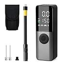 Electric Bike Pump, 150Psi Portable Bicycle Tire Pump with Digital Pressure Gauge for Road Bike, Mountain Bike, E-Bike, Motorcycle with Presta, Schrader, Dunlop Valve Accessories