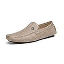 Bruno Marc Men's Casual Loafers Slip On Driving Shoes Beige Size 9 US/ 8 UK 3251314