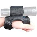 TONELIFE Universal Soft Goodman Handle Nylon Hand and Arm Strap Adjustable Soft Hand Mount with Magic Tape and Max Diameter 4cm for Led Flashlight Dive Lights Diving Torch (Without Torch)