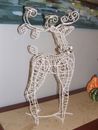 NEW BOX PIER ONE $129 Metal Wire Reindeer  CHRISTMAS 2 tea light centerpiece 22"