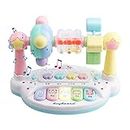Hobngmuc Baby Piano Toys, Baby Keyboard with Music and Light, Musical Instrument Toy, Kids Musical Developmental Early Educational Toys for Girls Boys
