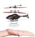 KeenKid Remote Control Helicopter Toy Indoor and Outdoor Exceed Infrared Induction Flight with Advanced Gravity Sensor & LED Light for Kids/Boys 3+ Age | Multicolor (Black Helicopter)