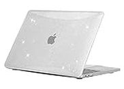EooCoo Case Compatible for New MacBook Air 13 inch 2021 2020 2019 2018 Release,M1 A2337 A2179 A1932 with Retina Display Touch ID,Laptop Plastic Hard Shell Cover,Smooth Shiny Surface, Glitter Crystal
