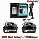 2024 NEW With Charger Rechargeable Battery 18 V 10000mAh Lithium Ion for Makita 18v Battery BL1840