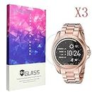 Compatible with Lamshaw 9H Tempered Glass Screen Protector Compatible with Michael Kors MKT5001 Smartwatch (3 Pack)