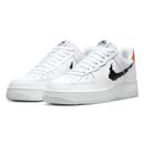 Nike Air Force 1 Trainers Mens 07 Low Glitch Swoosh Shoes White DV6483 100