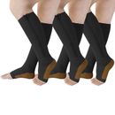 20-30 mmHg Men Women Compression Socks Knee High Support Aching Feet Swelling