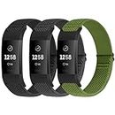 Puhuite Compatible with Fitbit Charge 2 Bands for Women Men, Classic & Special Edition Adjustable Stretchy Nylon Replacement Strap Wristbands for Fitbit Charge 2