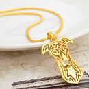 Greyhound Dog Gold or Silver Plated Pendant & Necklace