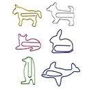 30 Pcs Animal Shaped Paper Clips Cute Paperclip Assorted Colors Paperclip Fun Paper Clips Coated Paper Clips Creative Funny Memo Clips for Kids Children Party Invitation Card Student Scrapbooks