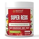 ROOTED Actives Super Reds Health Drink Powder(250 G, 21 Nutritious Fruits, Berries & Stevia) Rich In Antioxidants, Flavonoids & Polyphenols Heart, Circulation Health, Energy & Vitality