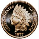 1877 UNC ROUND INDIAN HEAD CENT 1 OZ COPPER LARGE ( NOT A CENT ).. 111