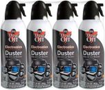 4 Count Dust Off Spray  - 10 oz Electronics Compressed Canned Air Duster Falcon