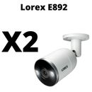 2X LOREX E892AB-Z 4K Ultra HD Smart Deterrence IP Camera with Smart Motion Plus