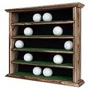 J JACKCUBE DESIGN 30 Golf Ball Display Case Wall Rack Cabinet Holder Shelf, No Door, Rustic Wood Wall Mount- MK802B (30 Balls)