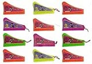 Laxmi Collection 12 Pcs Musical Mouth Organ Toy Musical Instrument Birthday Return Gift for Kids Boys Girls in Bulk-Multicolor (Pack of 12)