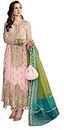 IYALAFAB® Women's Georgette Semi Stitched Pakistani suit For Wedding (patiyalasuitandgownIF171509 Pink Free Size)