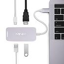 MINIX NEO C Mini USB-C Multiport Adapter with HDMI - Space Gray Compatible with Apple MacBook and MacBook Pro