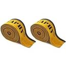 Vaphy TIG Welding Torch Cable Cover 2-Pack Flame-Resistant Leather Yellow Cover 275"x 4" (23 Feet Length)