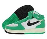 Nike Air Force 1 Mid '07 LV8 Men's Shoes (DZ2554-100, Summit White/Stadium Green/Coconut Milk/Black), White/Green/Black-white, 10.5