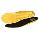 MEGAComfort Inc. unisex adult New and Improved Packaging shoe insoles, Yellow/Black, Men s Size 10 11 Woman Size 12 13 US