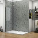 Walk in Wet Room Shower Enclosure Screen Panel Easy Clean Glass Cubicle and Tray