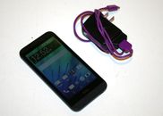 HTC Desire 510 Cricket Locked Black Smartphone with AC Power Supply Adapter-Used