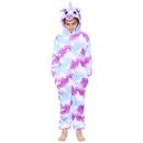Kids A2Z Onesie One Piece Unicorn Purple Pyjamas World Book Day Costume For Girl
