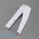 Pantalones blancos 1:6 para hombre pantalones ropa para figura de acción masculina HT de 12" juguetes corporales