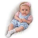 The Ashton - Drake Galleries Linda Murray Little Livie Weighted TrueTouch™ Silicone Baby Girl Doll with Rooted Hair