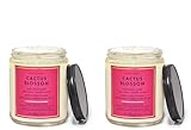 Cactus Blossom - White Barn Bath Body Works - Mason Single Wick Candle - 2 Pack