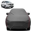 Fabtec Car Body Cover Compatible with Toyota Innova Crysta Car Cover with Mirror Pockets (Heavy Duty, Full Sized, Triple Stitched, Grey) (No Antenna Pocket)