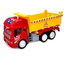 FunBlast Dumper Truck Toy, Pull Back Vehicles Dumper Toy for Kids, Friction Power Toy Trucks for 3+ Years Old Boys and Girls, Light & Sound Truck Toy for Kids, Toys for Boys (Multicolor)