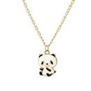 WEITING Collar con colgante de Panda bonito para mujer, collar de moda con diseño geométrico delicado dorado ajustable, accesorios de joyería, regalo-b