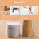 Beige Self-Stick Furniture Felt Pads 1 inch for Hard Surfaces 160 pieces one A11